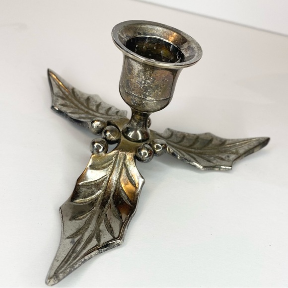 Vintage Christmas Bundle Restoration Hardware Silver Candle Holder, Cards, Mugs - Picture 6 of 11